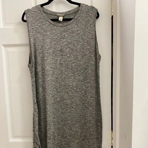 Ava & Viv - Sleeveless Grey Dress - 1X